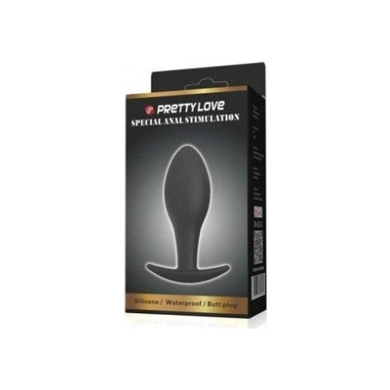 Pretty Love Anal Plug Anal Plug en silicone 8.5 Cm Noir 1pc