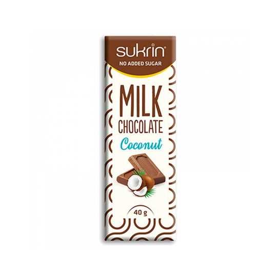 Sukrin Chocolat Lait et Noix de Coco Bio 40g