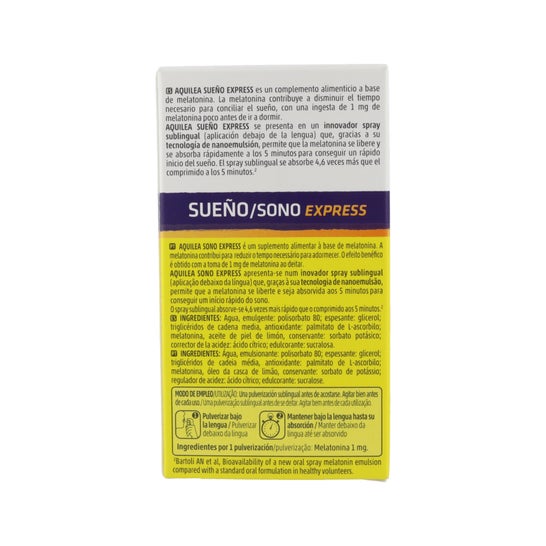 Aquilea Sommeil Express Mélatonine Spray Sublingual 12ml
