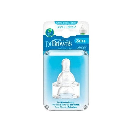 Dr. Brown's Natural Flow™ nivel 2 2 2uds