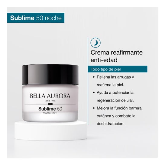 Bella Aurora Sublime Crème Raffermissante 3 Zones Nuit 50ml
