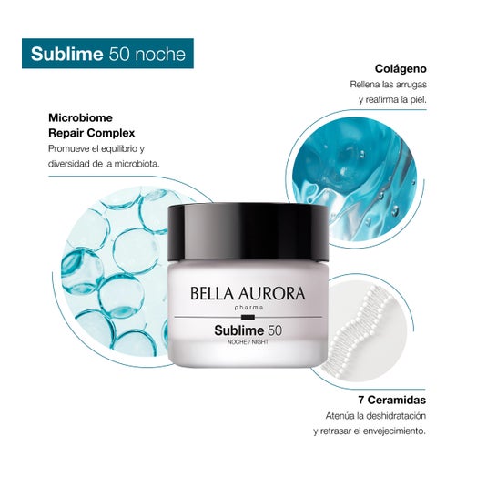 Bella Aurora Sublime Crème Raffermissante 3 Zones Nuit 50ml