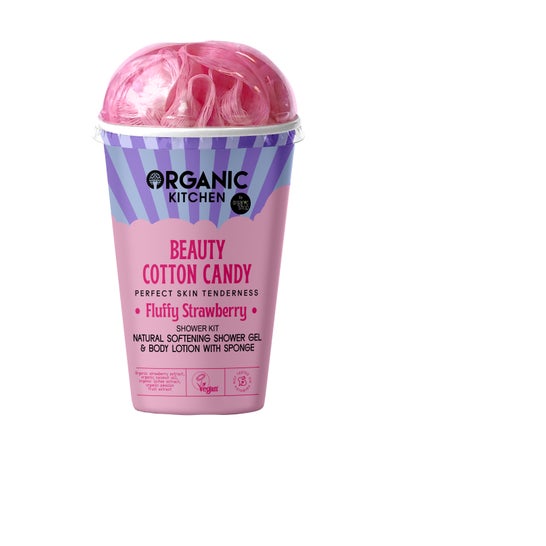 Organic Shop Pack Shower Fluffy Strawberry