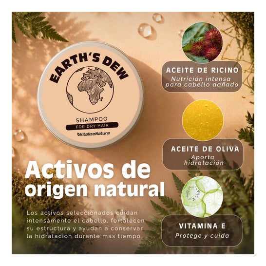 VitalizeNature Shampoo Solide Earth’s Dew 100 g