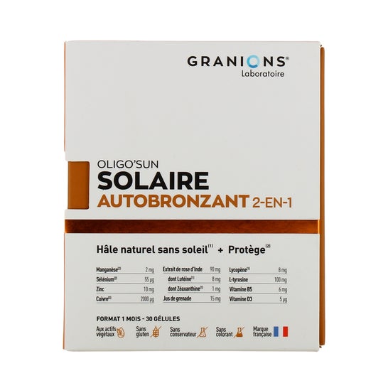Granions Oligo'sun Solaire Autobronzant 2 en 1 30 Gélules