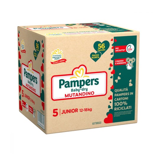 Pampers Baby Dry Couches Quadripack Taille J 56uts