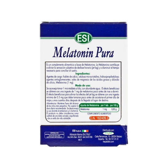 ESI Mélatonine Pure 1mg 30 comprimés
