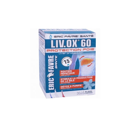 Liv.Ox 60 Protecteur hépatique - Detox foie Eric Favre Sport