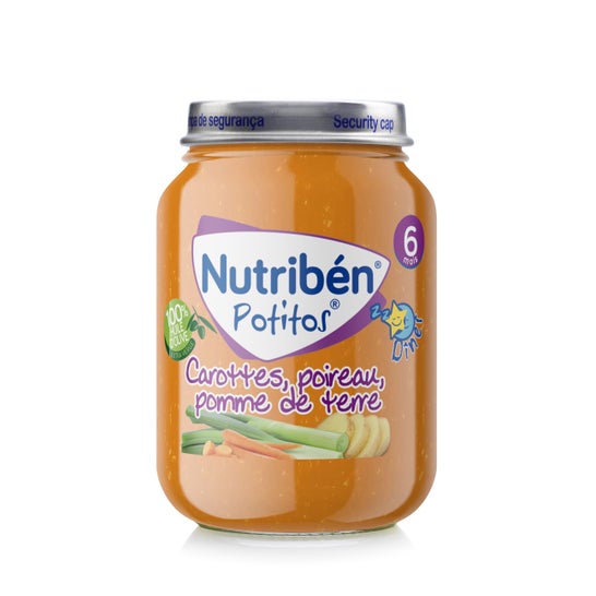 Nutribén® Potitos® Carotte, Poireau,  Pomme de terre 190g