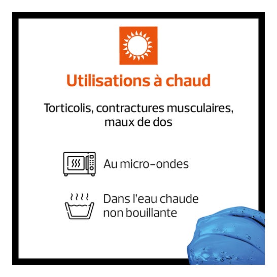 Actipoche Coussin Thermique Chaud/Froid Cervicales Et Trapèzes 24x40cm