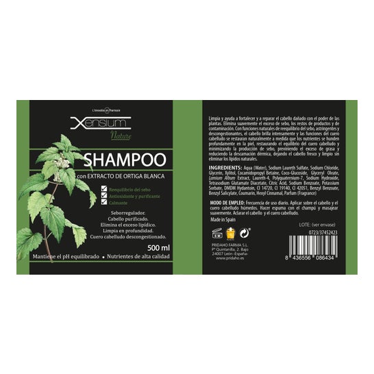 Xensium Nature Champú Extracto Ortiga 500ml
