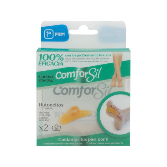 Comforsil silicone souris droite et gauche anneau de doigt T-S 2uds