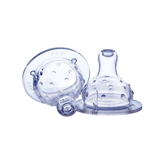 Nuby large mamelon silicone 3 positions mamelon silicone 2 mamelons silicone 2 Unités