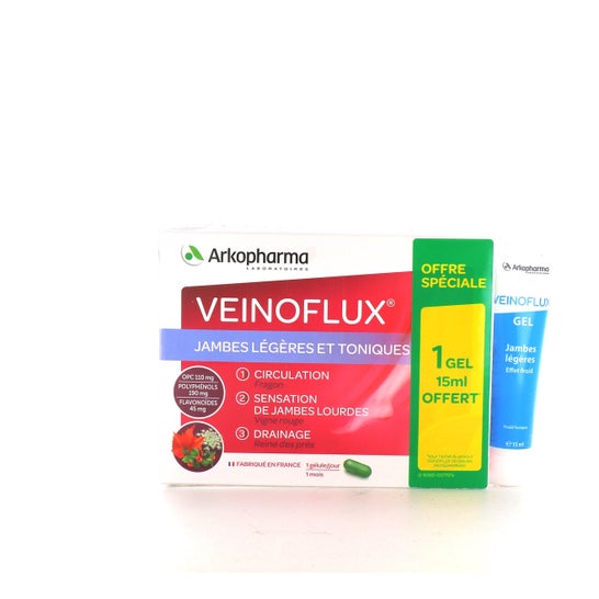 Arkopharma Arkogélules Veinoflux 30caps + Veinoflux Gel 15ml