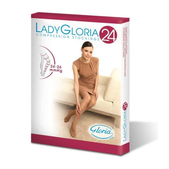 Gloria Med Ladygloria 24 Collant Pied Ouvert T4 Noir 1ut