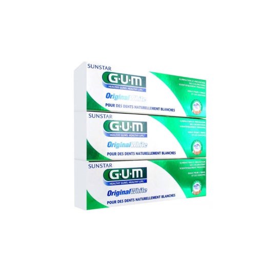 Original Gum White Dentifrice 3x75ml