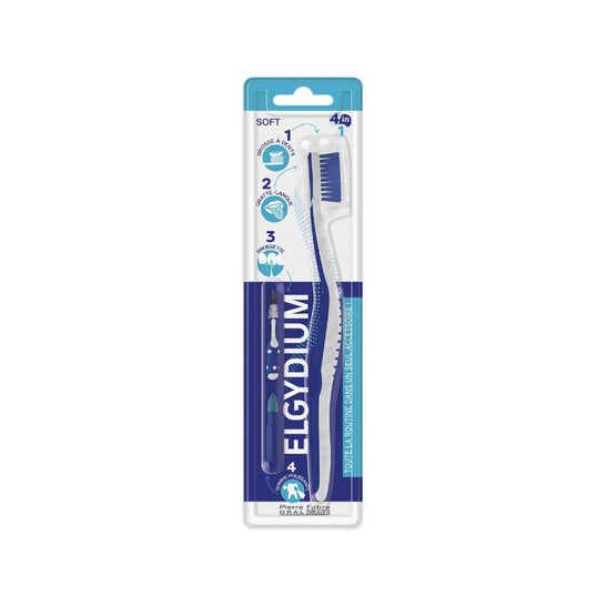 Elgydium Escova Dentes 4 em 1 Suave 1 Unidade