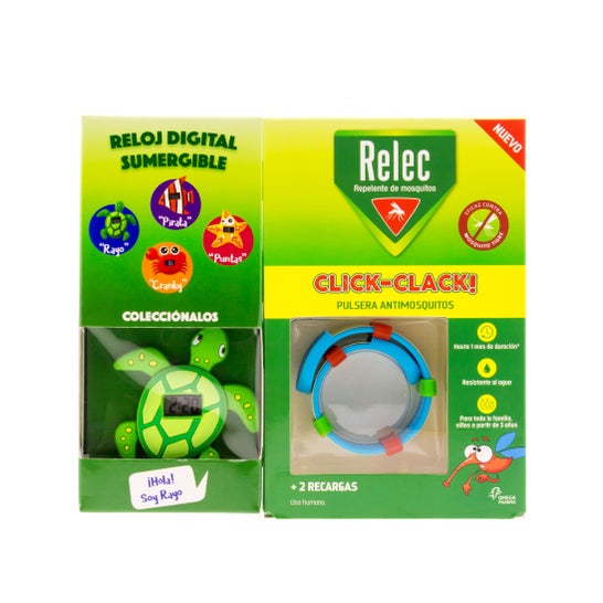 Bracelet Relec Click-clack + Led Bob l'éponge