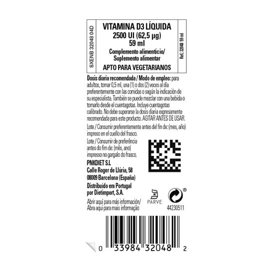 Solgar Vitamine D3 Liquide Liquide 2500Ul 59ml