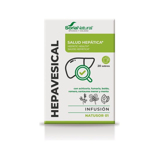 Soria Natural Natusor 01 - Hepavesical 20 filtres