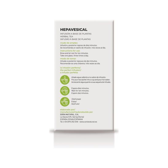 Soria Natural Natusor 01 - Hepavesical 20 filtres