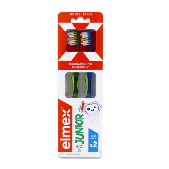 Elmex Brosse à dents Junior anti-caries 6-12 ans 2 unités