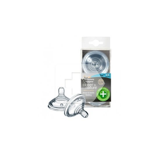 Tétine Tommee silicone moyen débit 2 Unités