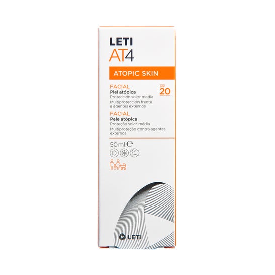 LetiAT4 Atopic Skin Crème Visage SPF20 50ml
