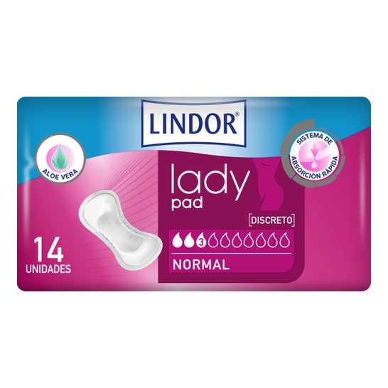 Lindor Lady Pad Normal Pads 14 unités