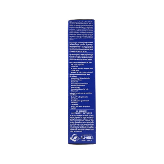 Dr. Bronner's Dentifrice Menthe Poivrée 140g