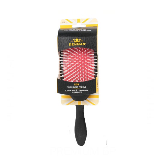 Denman Brush D38 Power Paddle Brosse Cheveux Noir 1ut