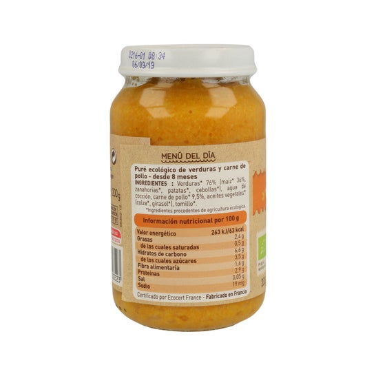 Babybio Végétaux et Poulet BIO 200g