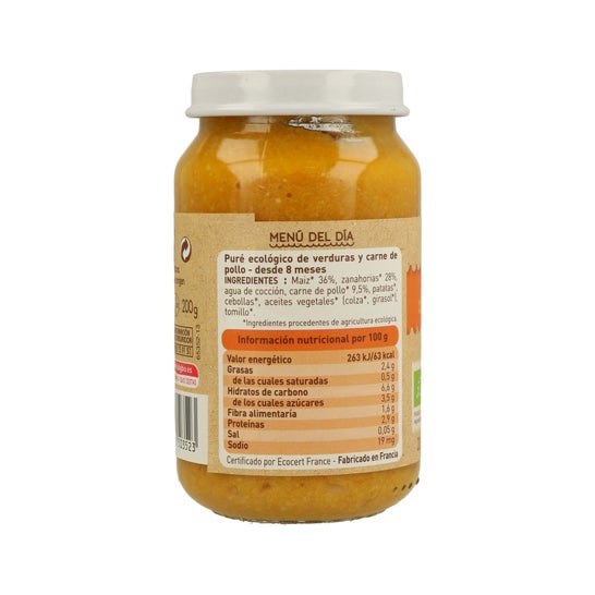 Babybio Végétaux et Poulet BIO 200g