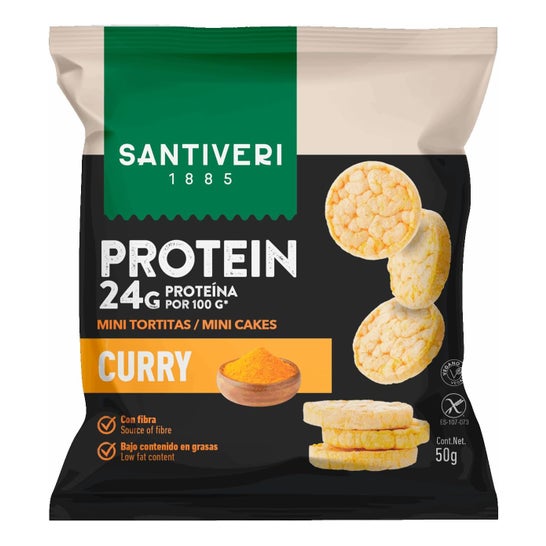 Santiveri Mini Galettes Protéinées Curry 50 g