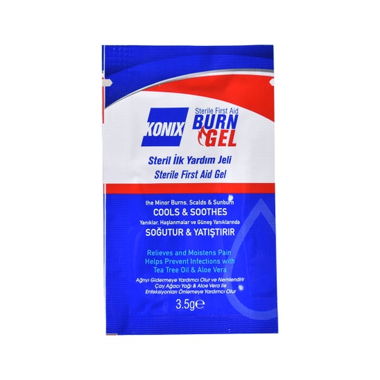 Konix Gel Brûlures Stérile First Aid Burn Gel 100 Sachets