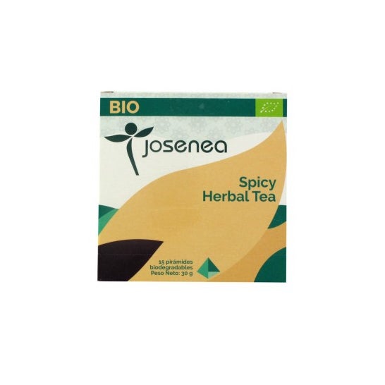 Josenea boîte à thé épicé aux herbes bio 15 pyramides