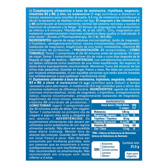 Epaplus Sleepcare Mélatonine avec tryptophane 60 comprimés