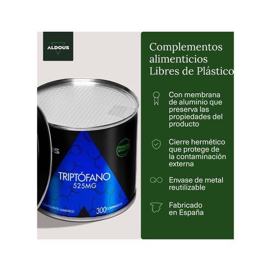 Aldous Bio Triptófano Puro Aldous 300 Comprimidos