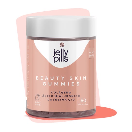 Jelly Pills Beauty Skin Strawberry Gummies 60uts