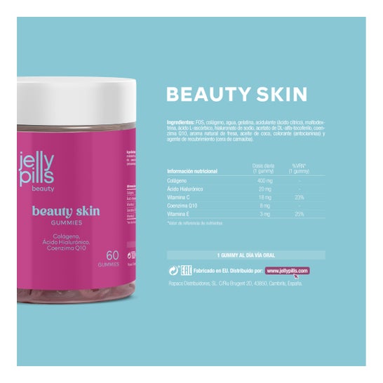 Jelly Pills Beauty Skin Colagen 60 Gummies