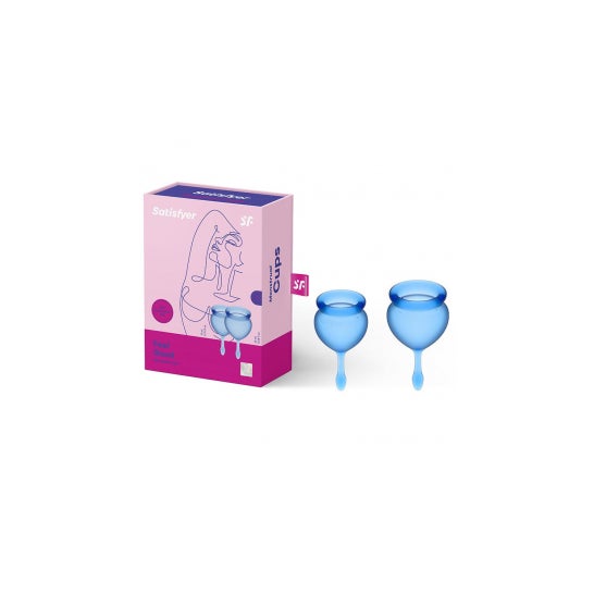 Satisfyer Feel Good Menstrual Cup Kit Intense Blue 15+20ml