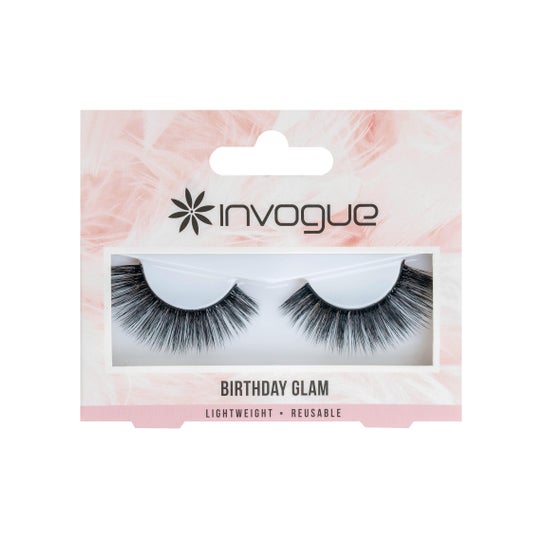 Invogue False Eyelashes Birthday Glam 1 Paire