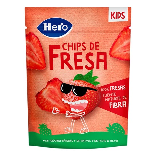 Hero Kids Chips Fraise Sans Sucre Ajouté 12g