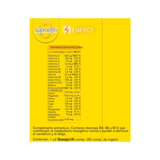 Supradyn Energy 90+ 30 Comprimés