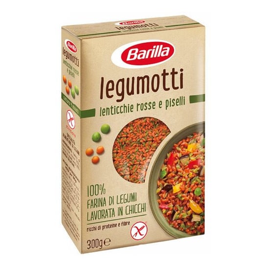 Barilla Legumotti Lentilles Rouges et Petits Pois Bio 300g