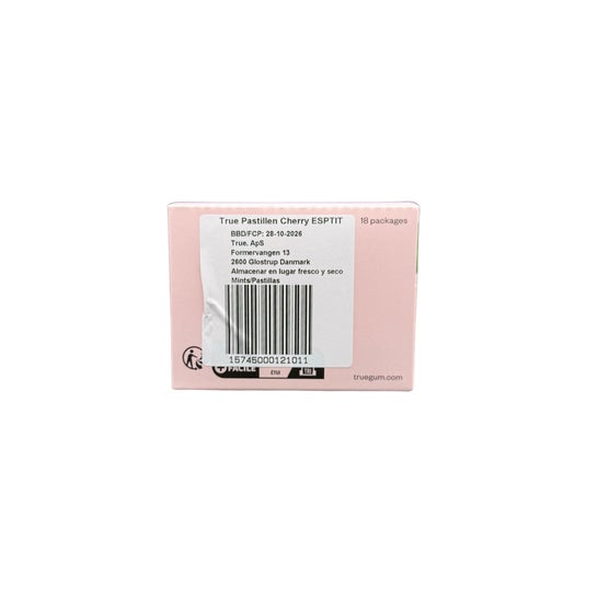True Mints Bonbons Sans Sucre Cerise 18x13 g