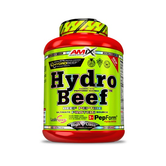 Amix HydroBeef Peptide Protein Cacahuete Chocolate Caramelo 2kg