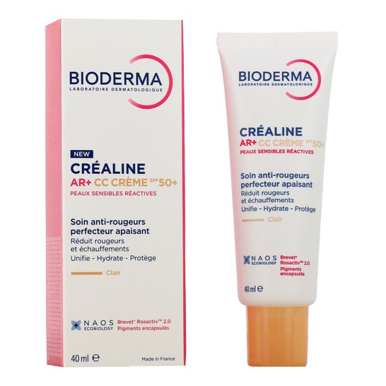 Bioderma Crealine AR+ CC Crème Spf50+ Teinte Claire 40ml