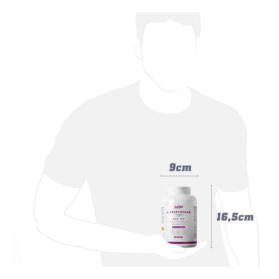 HSN L-Triptófano 500mg + Vitaminas B6 y B3 240vcaps