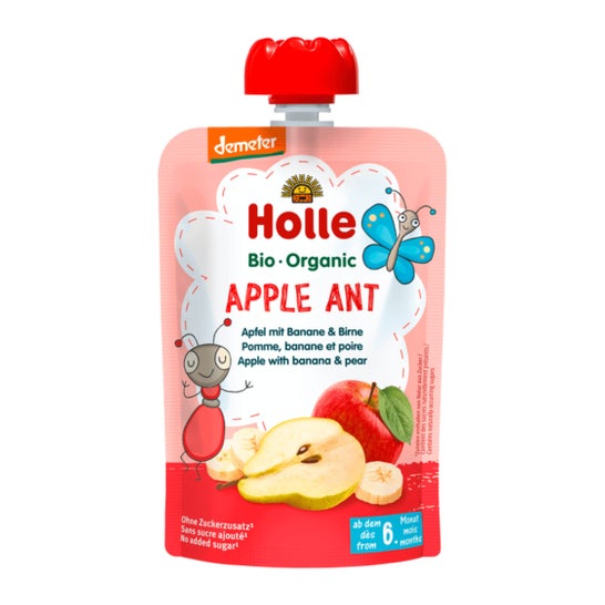 Holle Apple Ant Pommes Banane Poire Gourde 100g